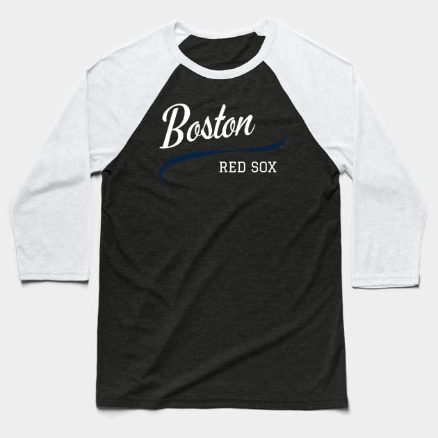 Red Sox Retro Baseball T-Shirt by CityTeeDesigns